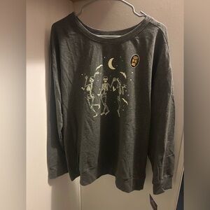 Glow in the Dark Skeleton Sweater 1X